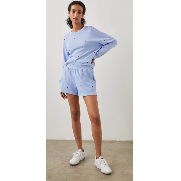 Rails Jane Pink Heart Embroidered Shorts. - Picture 1 of 6
